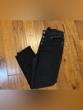 Maurices Black High-Rise Button-Fly Jeans